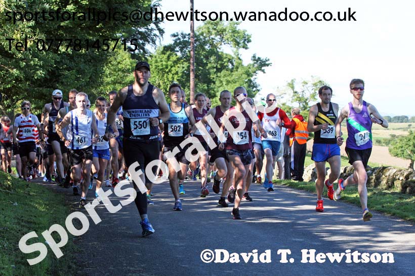 The start of the Tynedale Jelly Tea 10 Mile and 15 Mile Road Race, Hexham. Photo: David T. Hewitson/Sports for All Pics